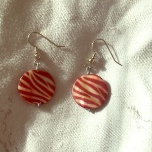 Tiger print earrings